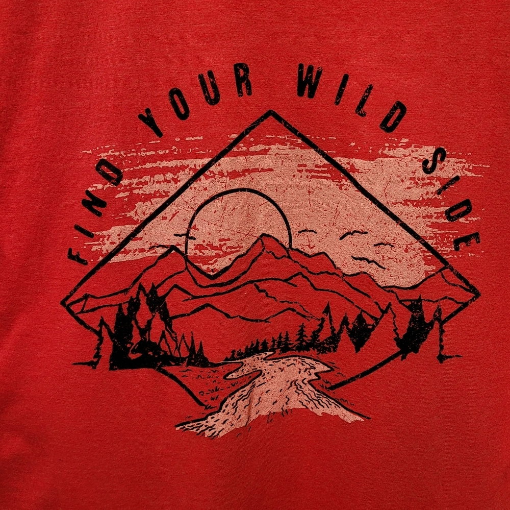 🔥 NWOT Men's Sonoma Red Nature / Outdoors shirt L TALL